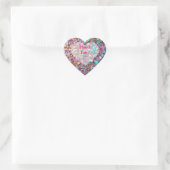 Glitzer Moderne opal-holografische Sammlung Herz-Aufkleber (Tasche)