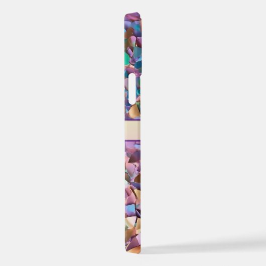 Glitzer Moderne opal-holografische Sammlung iPhone Hülle (Rechte Seite)