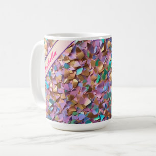 Glitzer Moderne opal-holografische Sammlung Kaffeetasse
