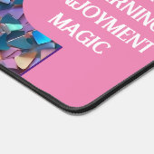 Glitzer Moderne opal-holografische Sammlung Schreibtischunterlage (Ecke)