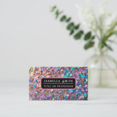 Glitzer Moderne opal-holografische Sammlung Visitenkarte (Stehend Vorderseite)