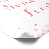 Glitzer Mond Vergnügen Sie sich mit einem Essen Poster (Ecke)