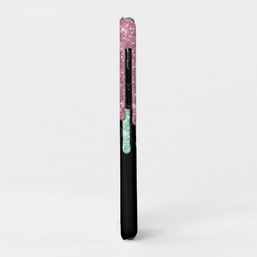 Glitzer Monogram Case-Mate iPhone Hülle (Hinten/Links)