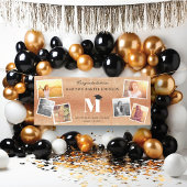 Glitzer Monogramm 6 Foto Graduationspartei für Kup Banner