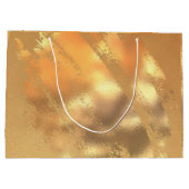 Glitzer-Monogramm-individuelle Namen aus Schwarz Große Geschenktüte (Rückseite)