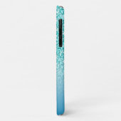 Glitzer Monogramm Name Personalisiert für Girl-Aqu Case-Mate iPhone Hülle (Hinten/Links)