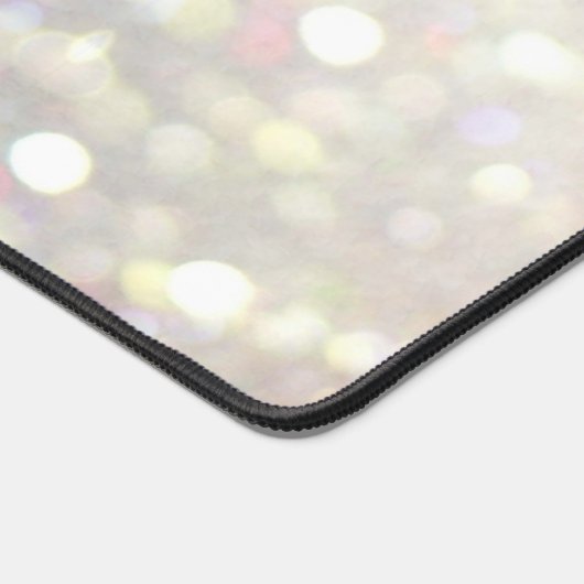 Glitzer-Monogramm Schreibtischunterlage (Ecke)