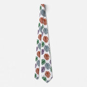 Glitzer Monstera Neck Tie Krawatte (Rückseite)