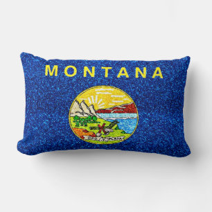 Glitzer Montana Rechteck Kissen