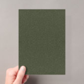 Glitzer Moss Green Acrylic Einladung - Anpassen (Insitu (Handheld))