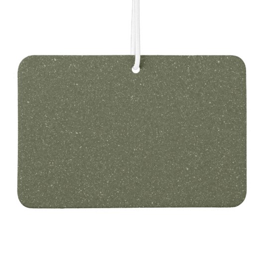 Glitzer Moss Green Custom Air Freshener Autolufterfrischer (Vorderseite)