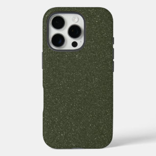 Glitzer Moss Green iPhone 16 Pro Case - Anpassen