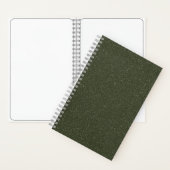 Glitzer Moss Green Sketchbook anpassen Notizblock (Innen)