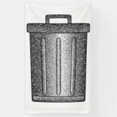 Glitzer-Mülleimer Banner (Vertikal)