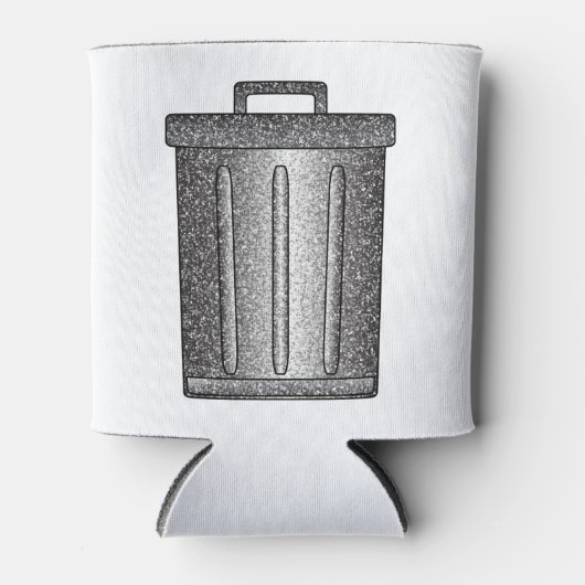 Glitzer-Mülleimer Dosenkühler (Vorderseite)