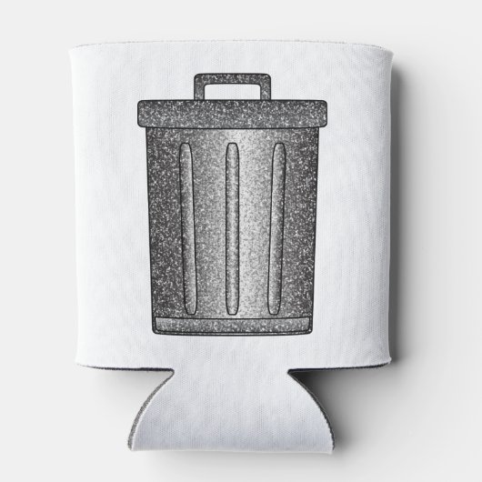 Glitzer-Mülleimer Dosenkühler (Rückseite)