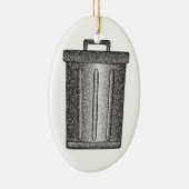 Glitzer-Mülleimer Keramik Ornament (Rechts)