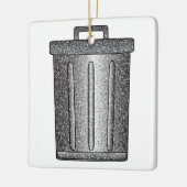 Glitzer-Mülleimer Keramikornament (Links)