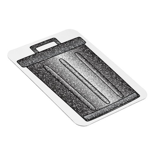 Glitzer-Mülleimer Magnet (Rechte Seite)