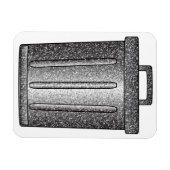 Glitzer-Mülleimer Magnet (Horizontal)