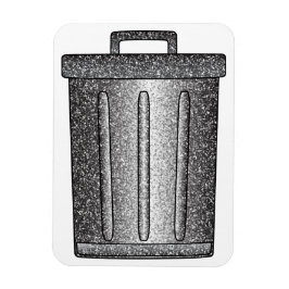 Glitzer-Mülleimer Magnet