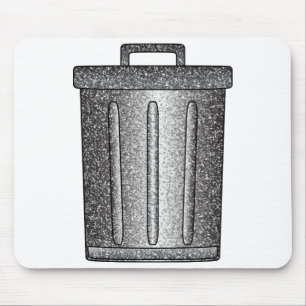 Glitzer-Mülleimer Mousepad