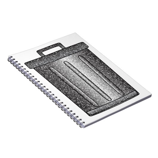 Glitzer-Mülleimer Notizblock (Rechte Seite)