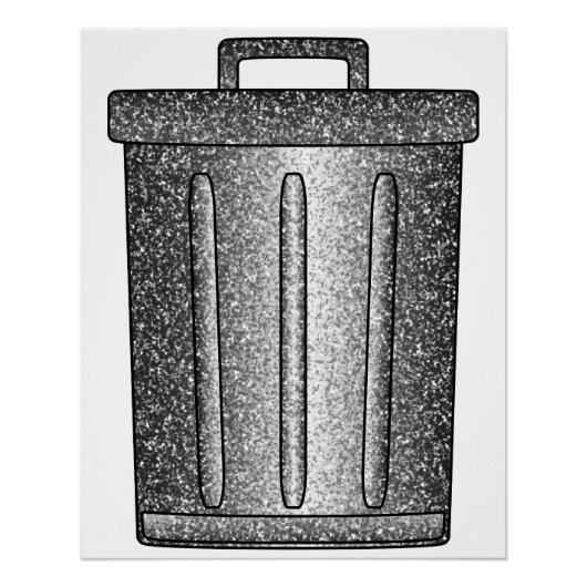 Glitzer-Mülleimer Poster (Vorderseite)