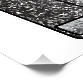 Glitzer-Mülleimer Poster (Ecke)