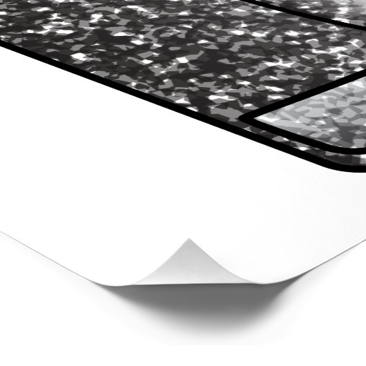 Glitzer-Mülleimer Poster (Ecke)