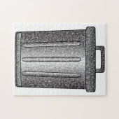 Glitzer-Mülleimer Puzzle (Horizontal)