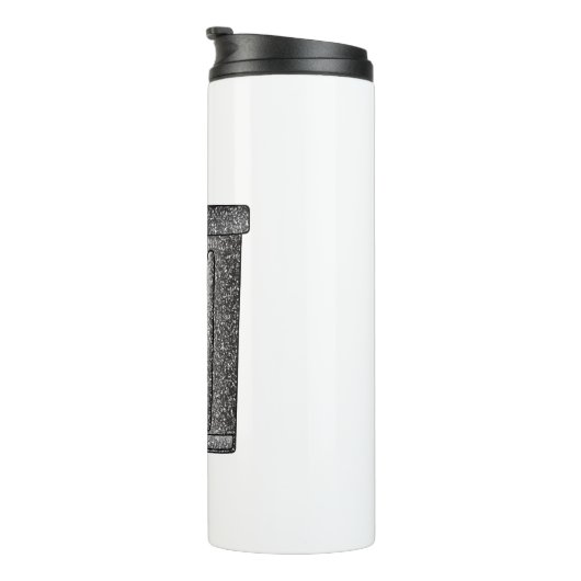 Glitzer-Mülleimer Thermosbecher (Nach rechts gedreht)