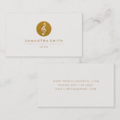 Glitzer-musikalische Visitenkarte (Vorne/Hinten)