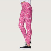 Glitzer-Muster in Rosa Leggings (Links)