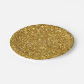 Glitzer-Muster Pappteller (Schrägansicht)
