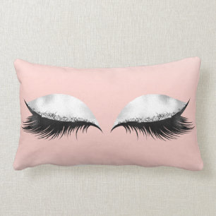 Glitzer mustert Make-upconfetti-Rosa-Pastell Ombre Lendenkissen