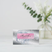 Glitzer-Nagel-Salon-Verabredung elegantes Bling Visitenkarte (Stehend Vorderseite)