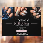 Glitzer Nails Nail Salon Shop anpassen Fensteraufkleber (Blatt 2)