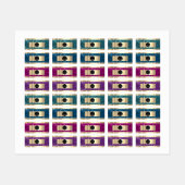 Glitzer Name Werbeaktion Online Shop Logo Rosa Etiketten (Blatt)