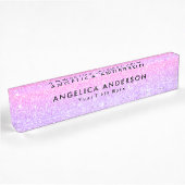 Glitzer Namensplakette