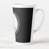 Glitzer-Namensschrift für Schwarzes Foto Milchtasse (Rechts)