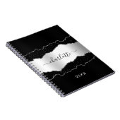 Glitzer-Namensskripte Notizblock (Rechte Seite)