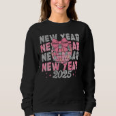 Glitzer - Neujahr 2025 Sweatshirt (Vorderseite)