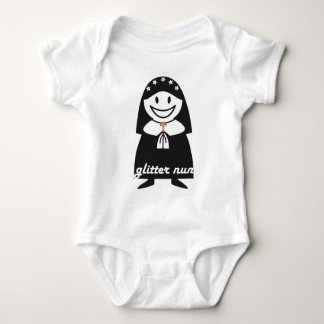 Glitzer-Nonne Baby Strampler