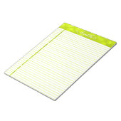 Glitzer Notepad in Chartreuse Notizblock (angewinkelt)