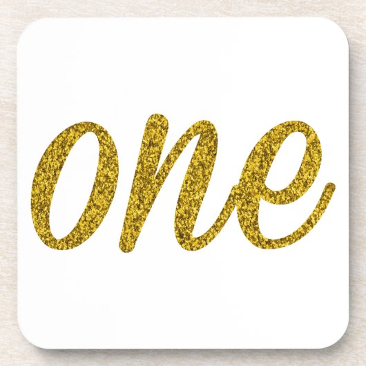 Glitzer Nr. EINE (1) Untersetzer (Vorderseite)