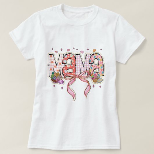 Glitzer Oaster Mama Coquette T-Shirt (Design vorne)