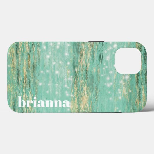 Glitzer Ocean Case-Mate iPhone Case (Rückseite (Horizontal))