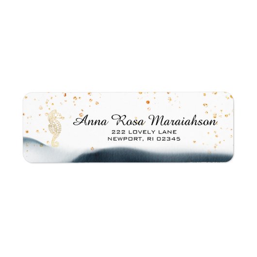 *~*Glitzer Ocean Nautical Beach MORSE Gold (Vorne)