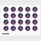 Glitzer Om Symbol Sticker (Blatt)